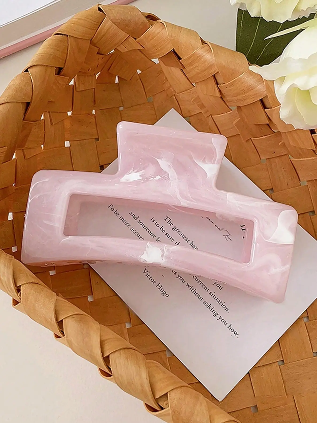 Women's 3pcs/1pc 11cm Plastic Hair Clips, Blue Square Design, Fashionable & Elegant, Super Cute Clips, Fun Hair Clips, Daily Use, Party, Beach, Travel Accessories Hairclips