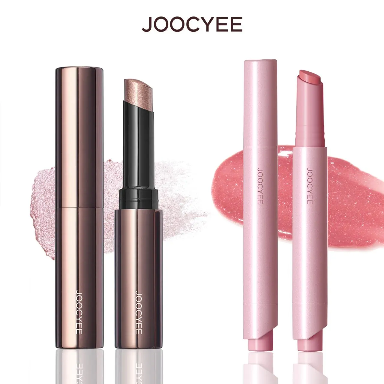 [LIVE] JOOCYEE Glossy Rouge 500 & Jelly Highlighter Stick H01  Multifunctional lip gloss lip combo kit