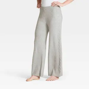 Women's Cable Sweater Wide Leg Pants - Auden