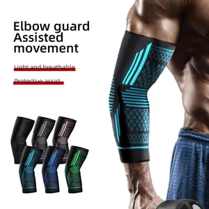 4-Way Stretch Sports Elbow Pads | Compression Elbow Sleeve for Tennis, Weightlifting, Volleyball | Breathable Elbow Brace for Joint Pain Relief
