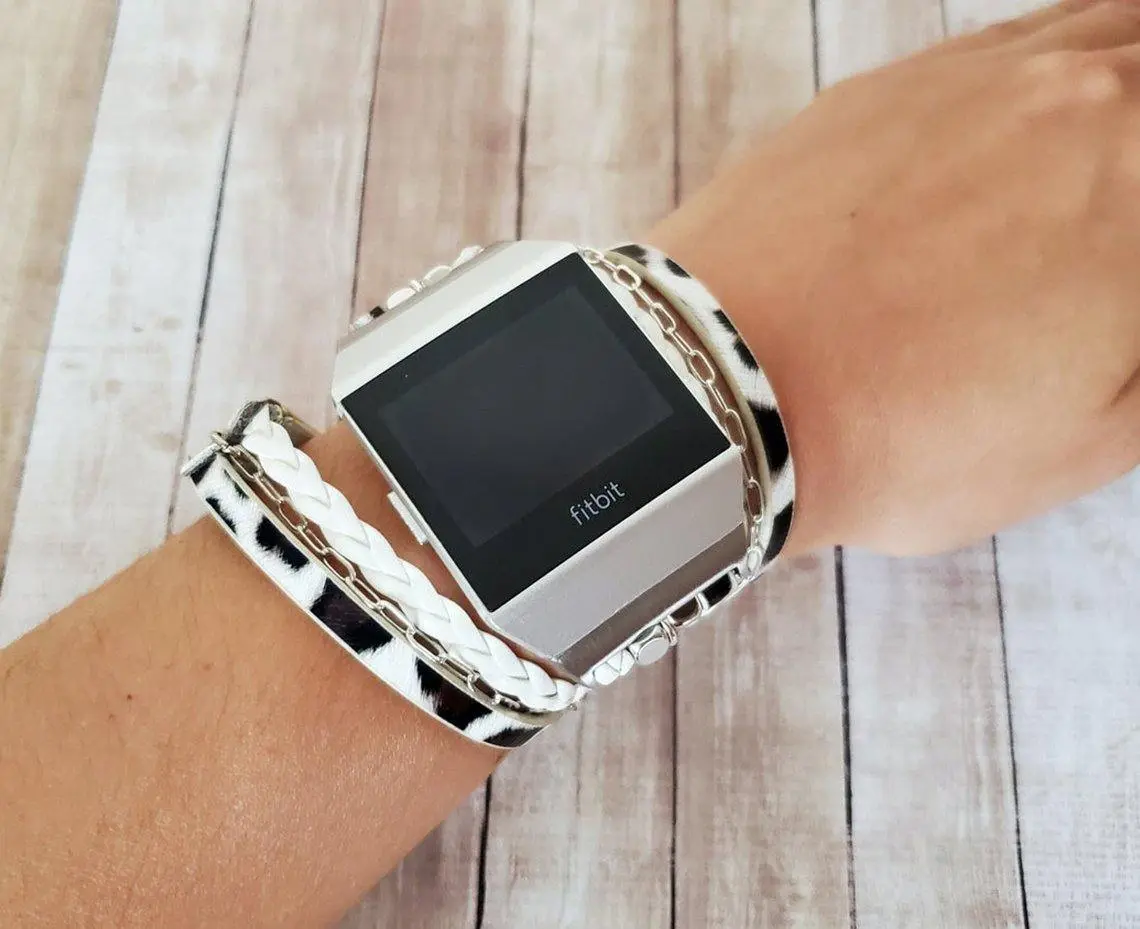 Stylish Leopard Print Boho Hippie Fitbit Ionic Watch Band