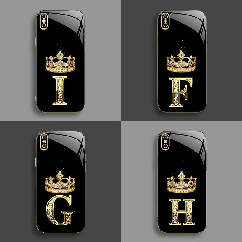 Suitable for [iPhone Xs Max] New high-end crown electroplated gold edge mobile phone case new business simple explosion-proof mobile phone case affordable anti-fall anti-fingerprint-888