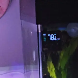 Seaoura Smart Cordless Digital Aquarium Thermometer - Motion Sensor, Alarm, Calibrated LCD Screen, ±1℉ Accuracy for Glass Betta Fish Tanks (Pet Fish Aquatic Temperature Control Supply), Alarms