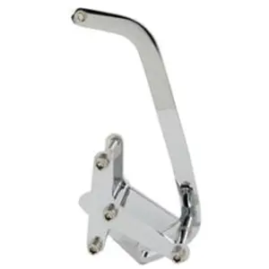 Bous Performance  SBC High Mount Alternator Bracket Short Water Pump, Chrome