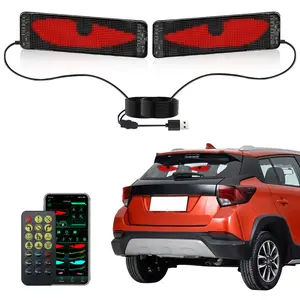 Flexible Colorful LED Screen Display, Customizable Ad Sign, Multi-Color Animation Panel, Car Decoration, USB 5v, Bluetooth-compatible/APP Control