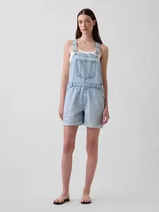 Gap Women's UltraSoft Denim Loose Shortalls