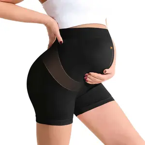 Seamless Maternity Shapewear and Underwear, No-Roll Edge Pregnancy Shorts Essentials Maternity Shape