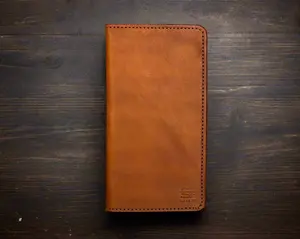 Golden Longhorn - Clean and Classy Premium Leather Long Wallet - Handmade in the USA