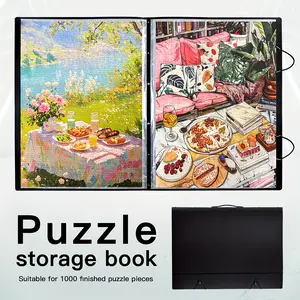 54cmx 74cm Large Capacity Puzzle Storage Folder for Enthusiasts | 1000 Pieces Puzzle Organizer Accessories, Plastic Material, No Electricity Required, Scrapbook Storage