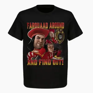 Shrek Lord Farquaad Retro Multi Portrait TShirt Boxlunch Exclusive Funny Meme Shirt Unisex Cotton Graphic Shirt Everyday Tee – Cotton