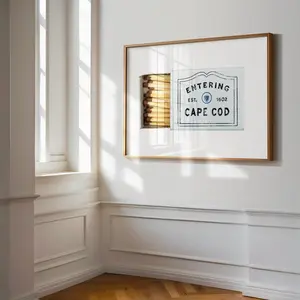 Cape Cod Matchbook Wall Decor Matchbox ,  Poster Unframed - 5 size, 8x12  to 27x40