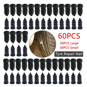 Quick Tubeless Tire Repair Screws Kit – 60/40PCS Emergency Fix, Easy DIY, No Tool Needed, 30/20 Large & 30/20 Small Plugs, Zero Learning Curve, Car Safety Solution