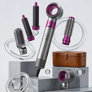 Multifunctional Five-In-One Hair Styler, Automatic Curling, Straightening, Volumizing, Fast Drying, Gift Box, Applicable Voltage 100v-120v, Us Plug, Hair Straightener Curler, Automatic Curling Irons, Hair Styling Tools