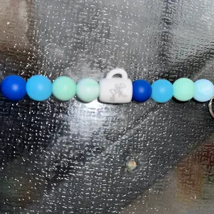 Silicone bead’s regular large keychain