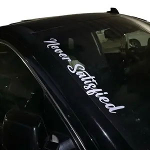 Never Satisfied Car Vinyl Decal High-Quality Vinyl Sticker