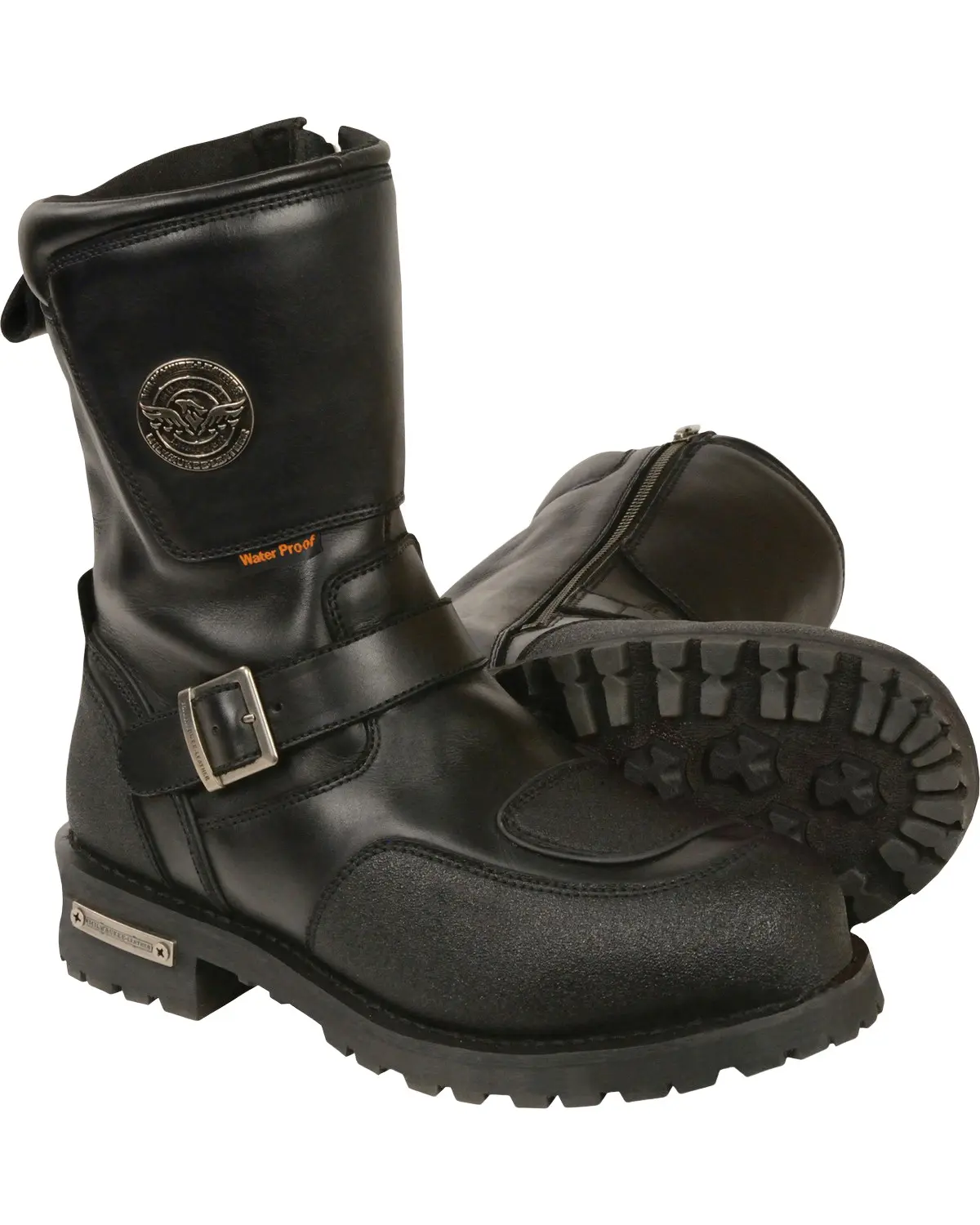 Milwaukee Leather Men's Men'S 9" Waterproof Gear Shirt Protection Boot - Mbm9071wp