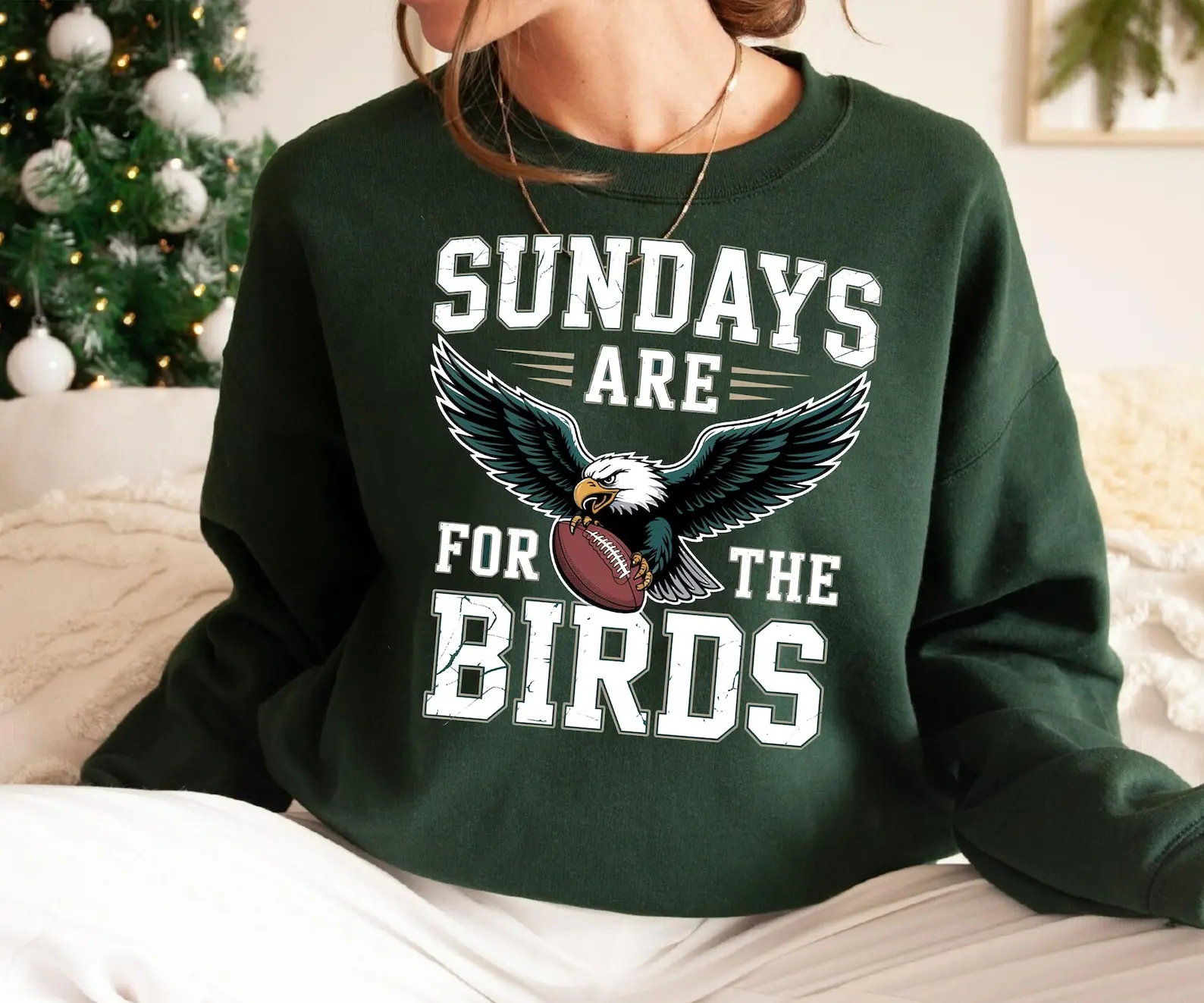Philadelphia Football Sweatshirt, Vintage Eagle, Sundays Are For The Birds