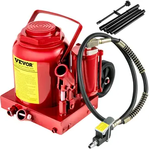 Father's Day Gift VEVOR Air Hydraulic Bottle Jack 50 Ton/110231lbs, 17" Max Height with Pneumatic & Manual Hand Pump, Rugged Steel Construction Hydraulic Bottle Jack, for Auto Truck RV Repair Lift Tools