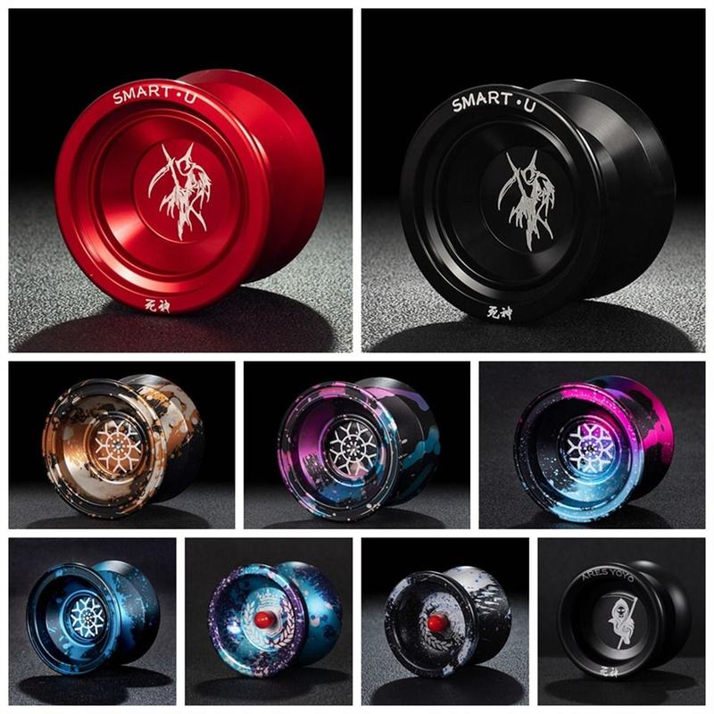 Fashion 10 Ball Bearing Metal Yoyo High Speed Unresponsive Yo Yo Toys Professional Alloy Aluminum Yoyo Ball 1A/3/5A