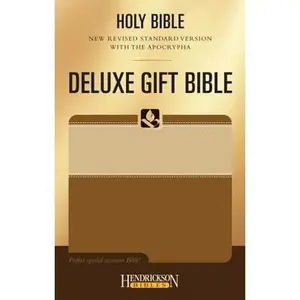USED Book - Holy Bible With the Apocrypha: New Revised Standard Version, Mocha on Cocoa, Deluxe Gift (Hendrickson Bibles) by Hendrickson (Paperback) - english