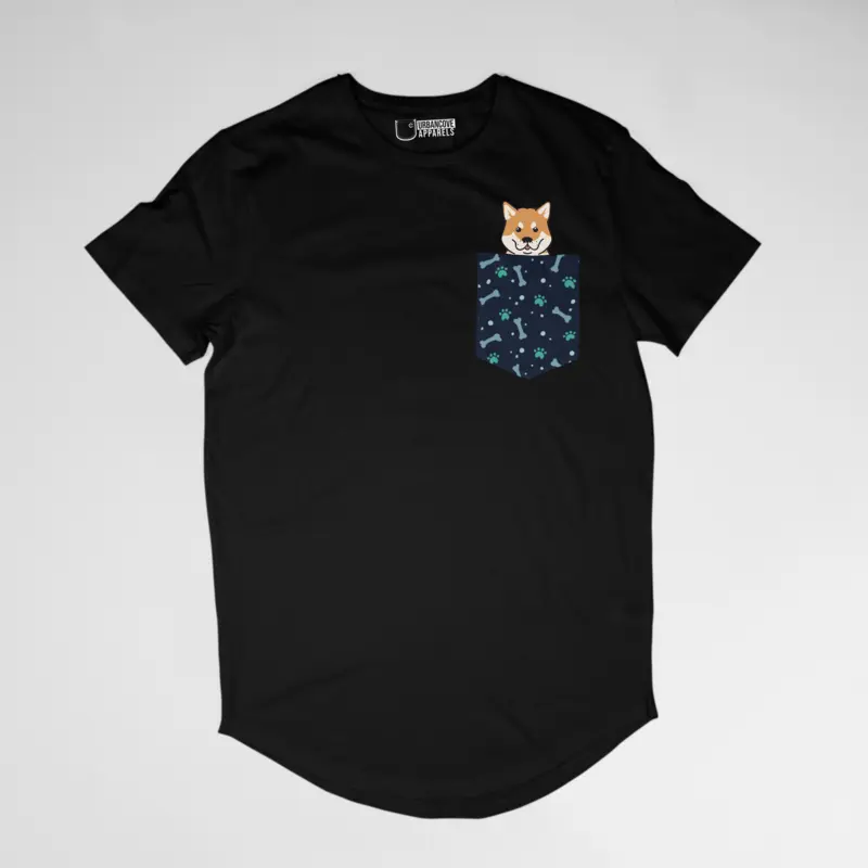 Shiba Inu Pull down Pocket Shirt!