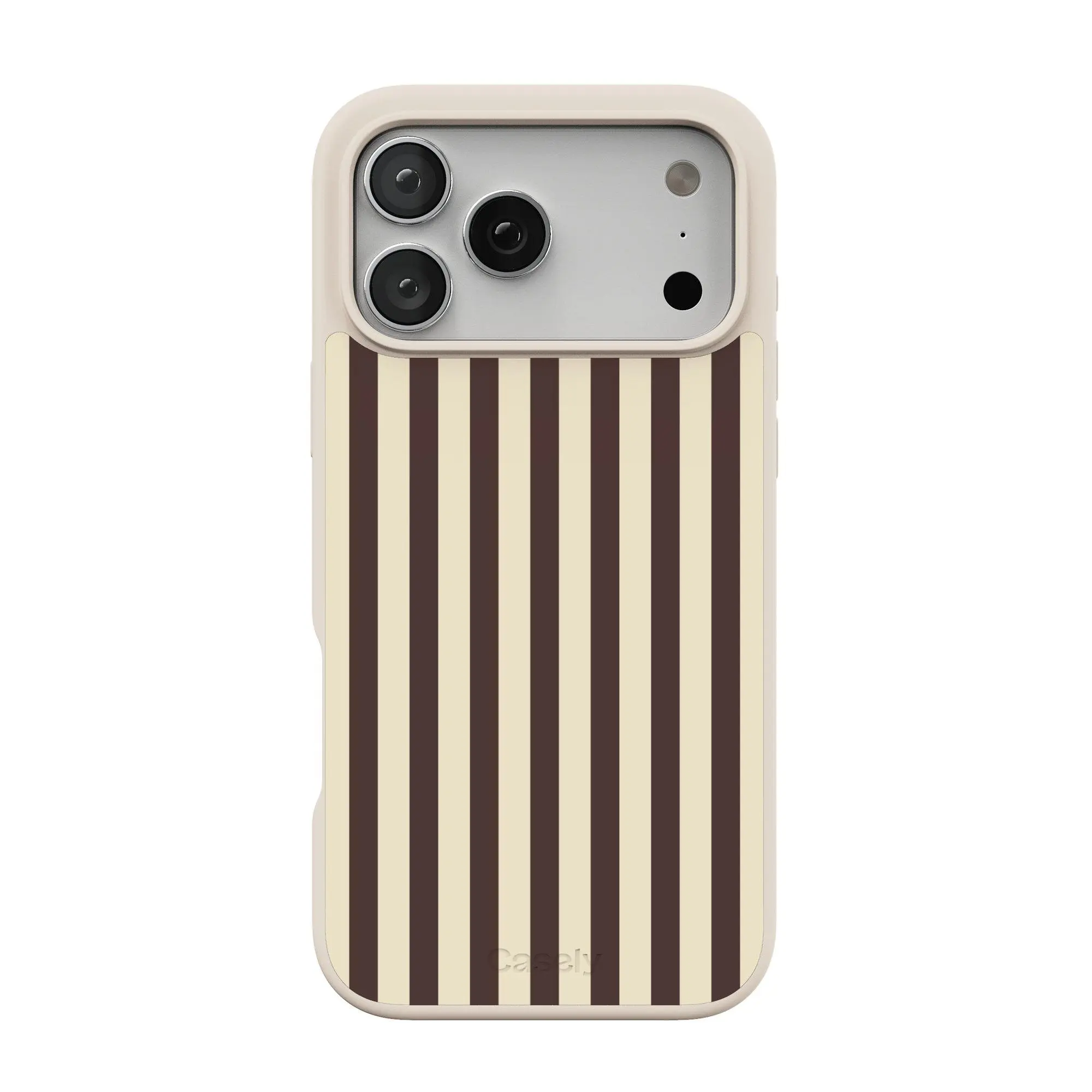 Casely S'more Stripes | Brown Striped Align MagSafe Case