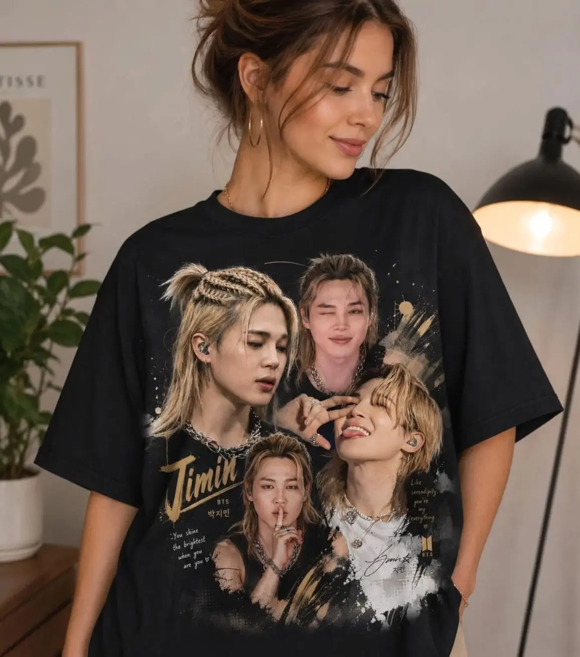 Vintage Jimin Retro Style Graphic T-shirt Gift For Fan XG9