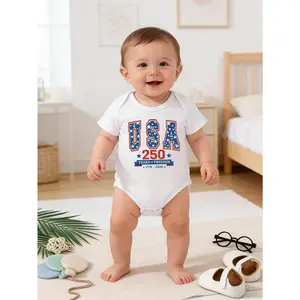 American Independence 250Th Anniversary Onesie | 1776-2026 Patriotic Onesie | American Flag Onesie | July 4Th Baby Clothing, for Outdoor