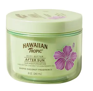 Hawaiian Tropic After Sun Body Butter with Coconut Oil, 8oz, After Sun Lotion, Moisturizing Body Lotion, After Sun Moisturizer, Coconut Body Butter, After Sun Care, After Sun Skin Care, 8oz