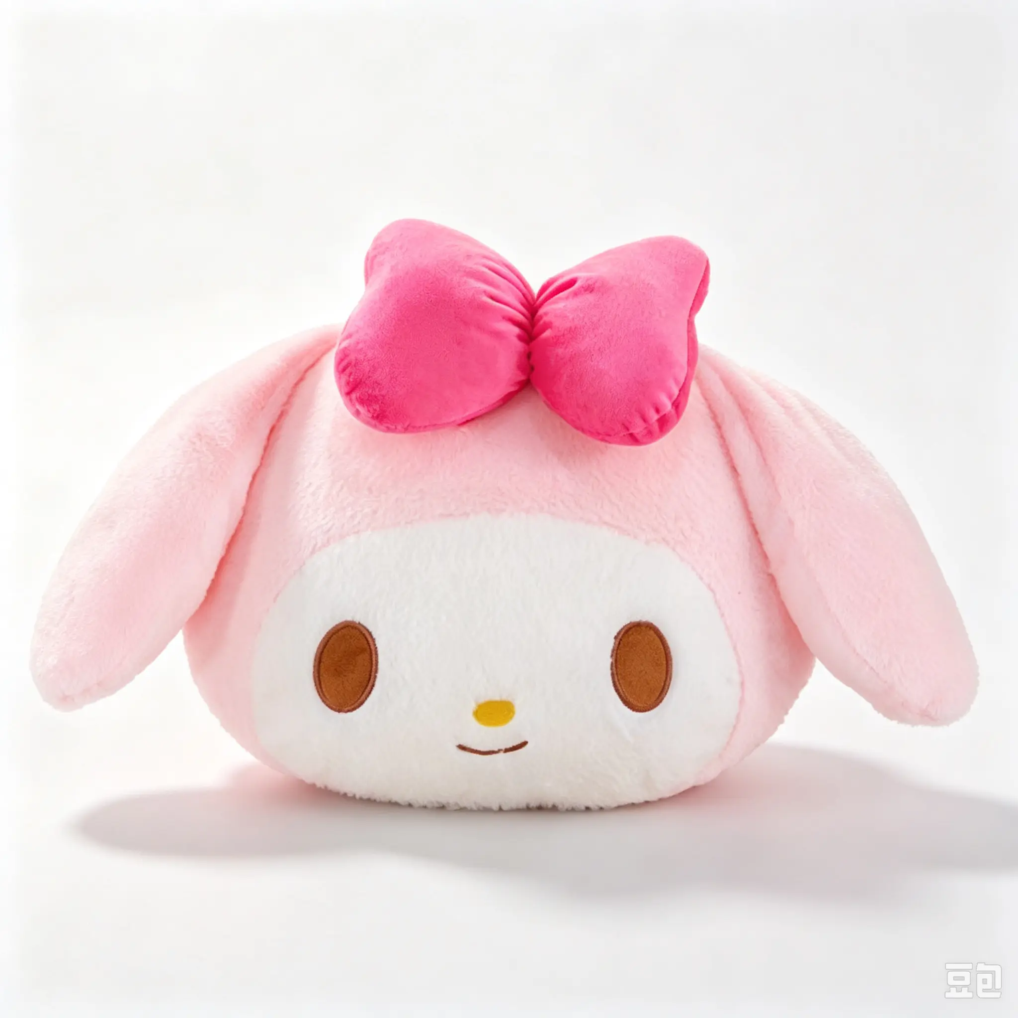 Sanrio My Melody Plush Pillow 16 Inch Large Soft Fluffy Cushion With Cute Bow And Embroidered Details For Bedroom Decor And Gift For Fans