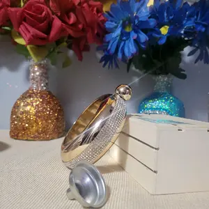 Rose Gold Glitzy Flask Bracelet
