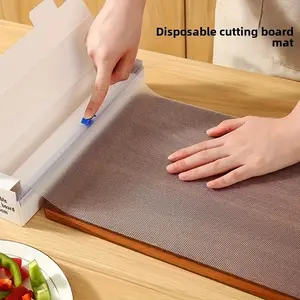 【Christmas 50％off】 Yanosaku Non-Slip Disposable Cutting Board Mat - Plastic, Sticky, Food Contact Safe, Easy to Clean, Portable for Fruits, Baby Food, Outdoor Use, Chopping Kitchen