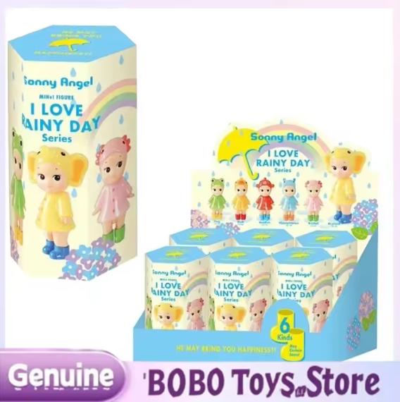 Genuine Sonny Angel I Love Rainy Day Series Blind Box Action Figure Sonny Collectible Model Angel Mystery Box Surprise Toy Gift