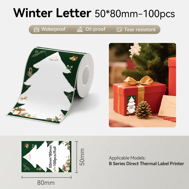Winter Letter 50mm*80mm-100pcs