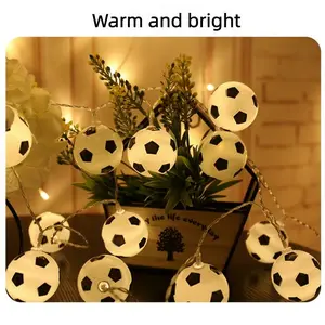 Football Style LED String Lights, Holiday Decoration Outdoor Bar Hotel Atmosphere Setup, Festival Party Decorations