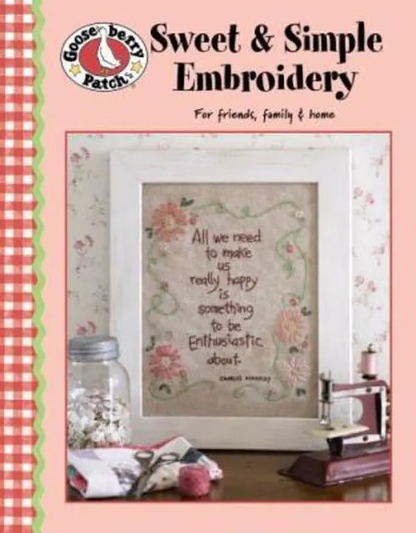 USED Book - Gooseberry Patch Sweet & Simple Embroidery by Gooseberry Patch (Paperback) - english