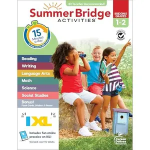 Summer Bridge Activities 1st to 2nd Grade Workbook, Activity Book With Math, Language Arts, Reading Comprehension, Science, Social Studies, Writing, Fitness, Flash Cards, Stickers and More