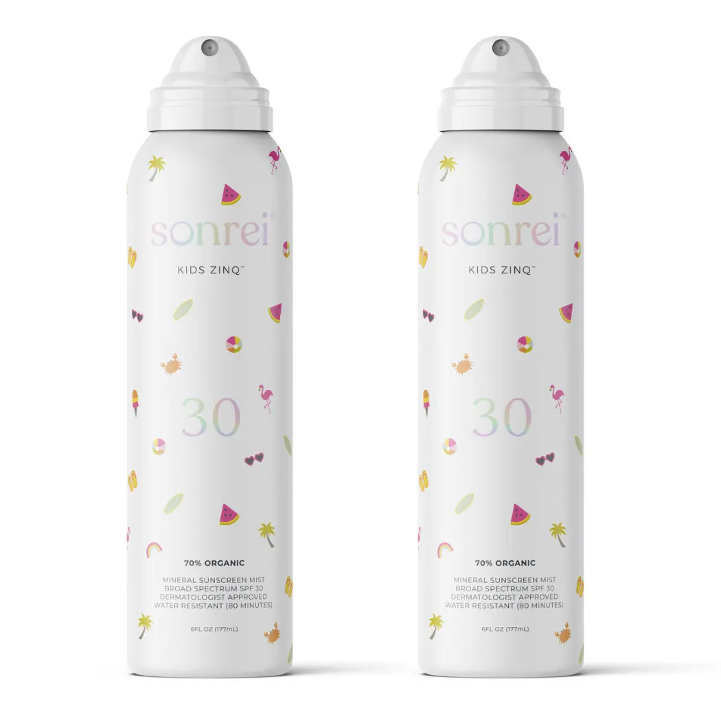 Kids Zinq Organic SPF 30 Mineral Mist Sunscreen 2-Pack Bundle
