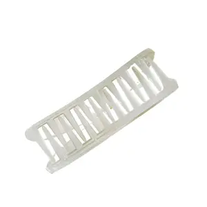 Velvet Claws The Bean Hair Claw in Crystal Claw Clip for Long Thick Hair with Strong Hold and Lightweight Construction 5 Inches Acrylic Material