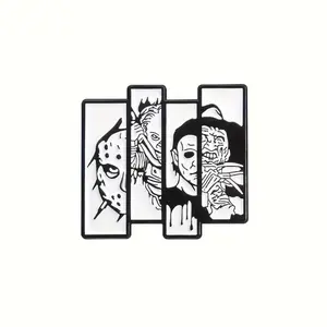 Horror portrait enamel pin Horror portrait enamel pin