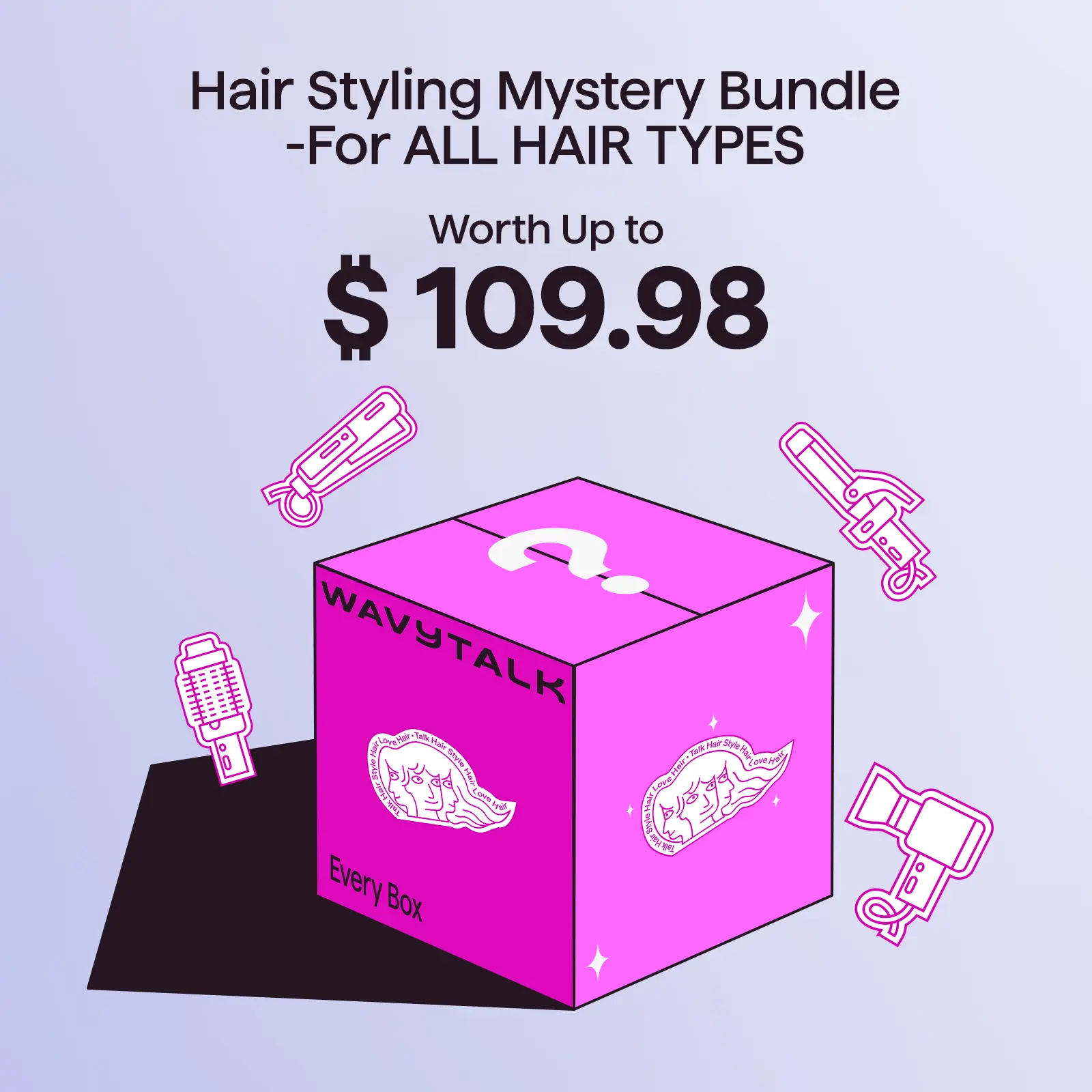 Wavytalk Mystery Bundle for Thin Hair - Specially Curated Volumizing Tools for Fine, Flat Hair Wavytalk Mystery Bundle for Thin Hair - Specially Curated Volumizing Tools for Fine, Flat Hair