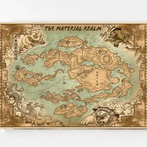 Avatar Last Airbender & Legend of Korra – Cloth Map Scroll