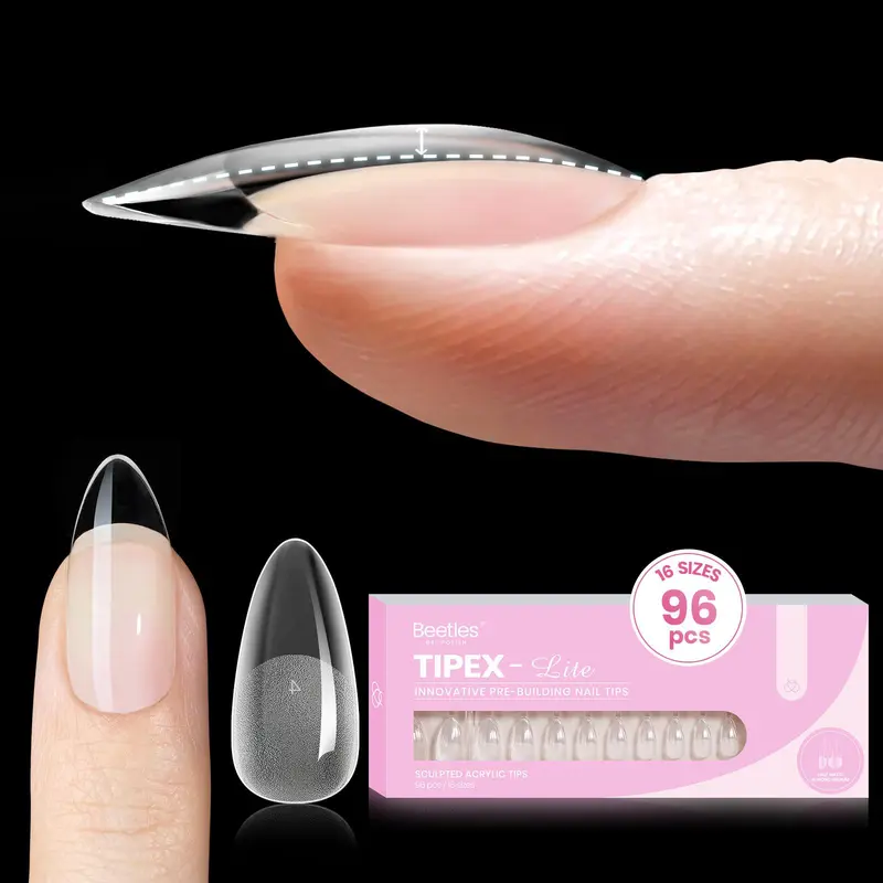 Beetles Tipex Lite Instant Apex Nail Extension Tips - Tipex 2.0 Acrylic Nail Flat Nails Manicure Gel press ons Nail Art DIY Nails Art#Summervibes