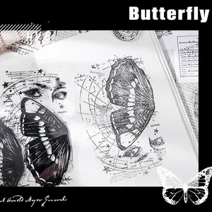 16 Piece Christmas Transparent Silicone Stamps, Vintage Plant & Flower Patterns, Ideal for Card Making, Scrapbooking, Album Decoration
