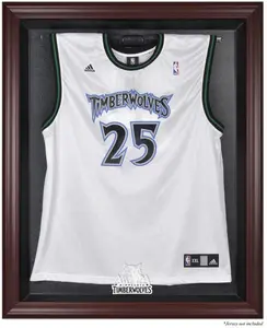 Minnesota Timberwolves (2008-2017) Mahogany Framed Team Logo Jersey Display Case