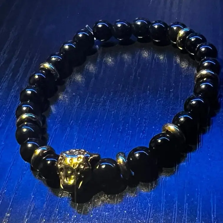 MYA Bracelet Chick Beaded Bracelet with Beads of White & Dark Brown for Couples, Special Occasions & Meaningful Connection