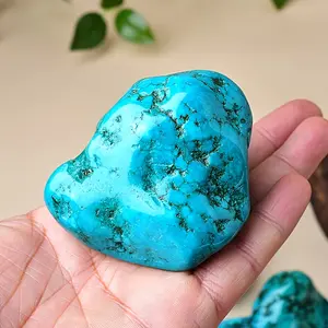Large Unique Natural Turquoise Crystal Stone, Mineral Collection, Aquarium & Home Decor Quartz, Raw Stone for Collectors