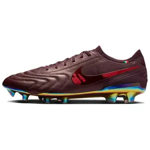 Nike Tiempo Legend 10 Elite LUXE Football Cleats for Men and Women with Comfort, Grip, and Durability in Burgundy Trending Shoes, House White Official Shoes to Get / Maison Mihara