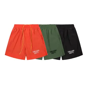 GALLERY DEPT embroidered letters summer beach pants high street trend men's drawstring shorts Pants