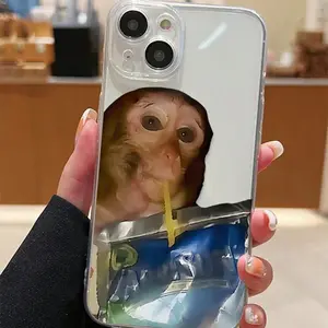 Monkey Pattern Phone Case, Cute Cellphone Protective Case, Shockproof Mobile Phone Cover for iPhone 17 Pro Max Plus Air/16/15/14/13/12/11 Series Transparent Durable monkey  case